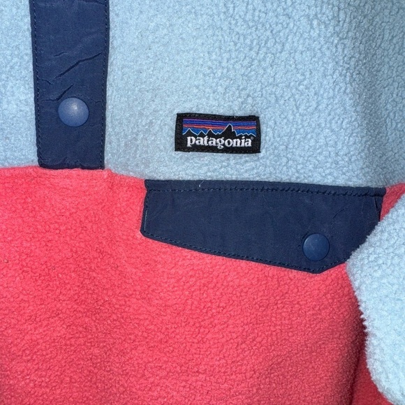 Patagonia Synchilla SNAP-T Fleece Pullover Size Girls XXL 16/18 Ladies Medium - Picture 3 of 8